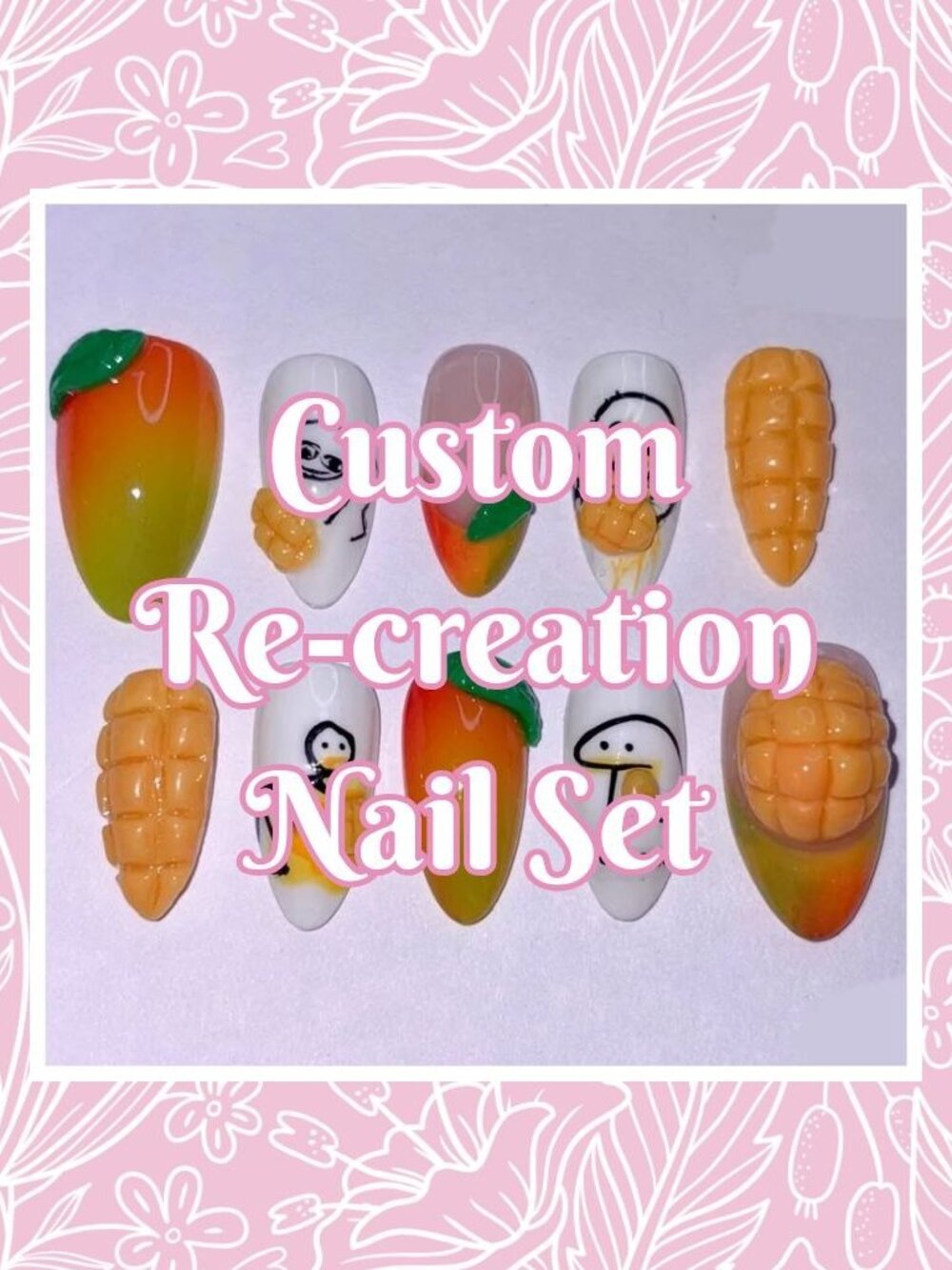 💅 Custom Re-Creation Press-On Nails (Made to Order)